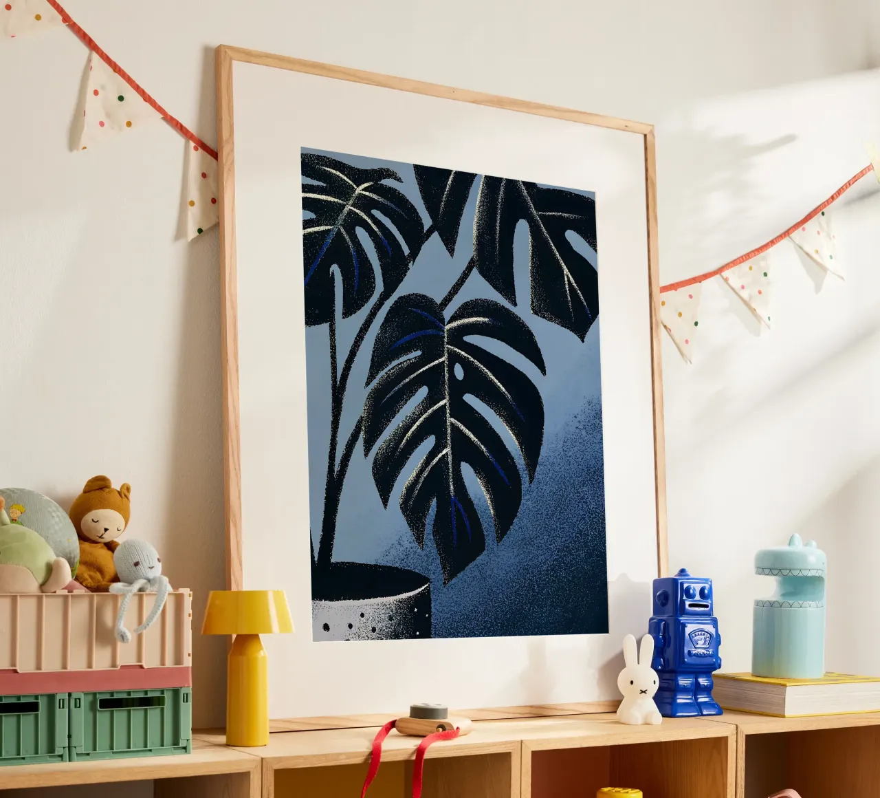 Fiore di Monstera in vaso poster da SOUL SHOP