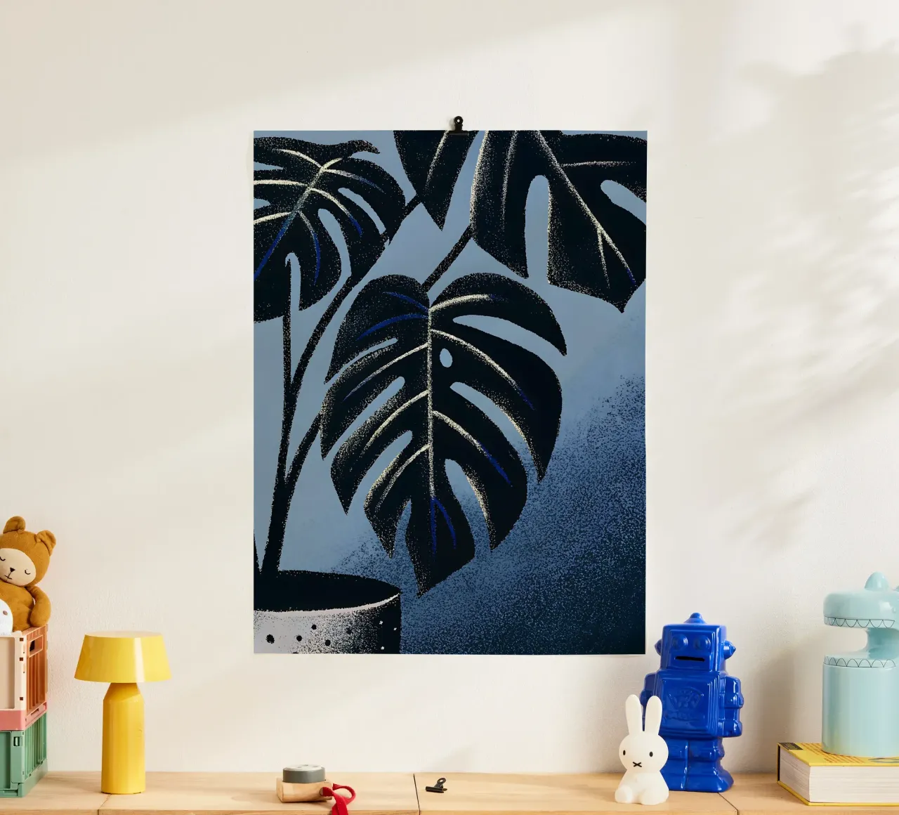 Fiore di Monstera in vaso poster da SOUL SHOP