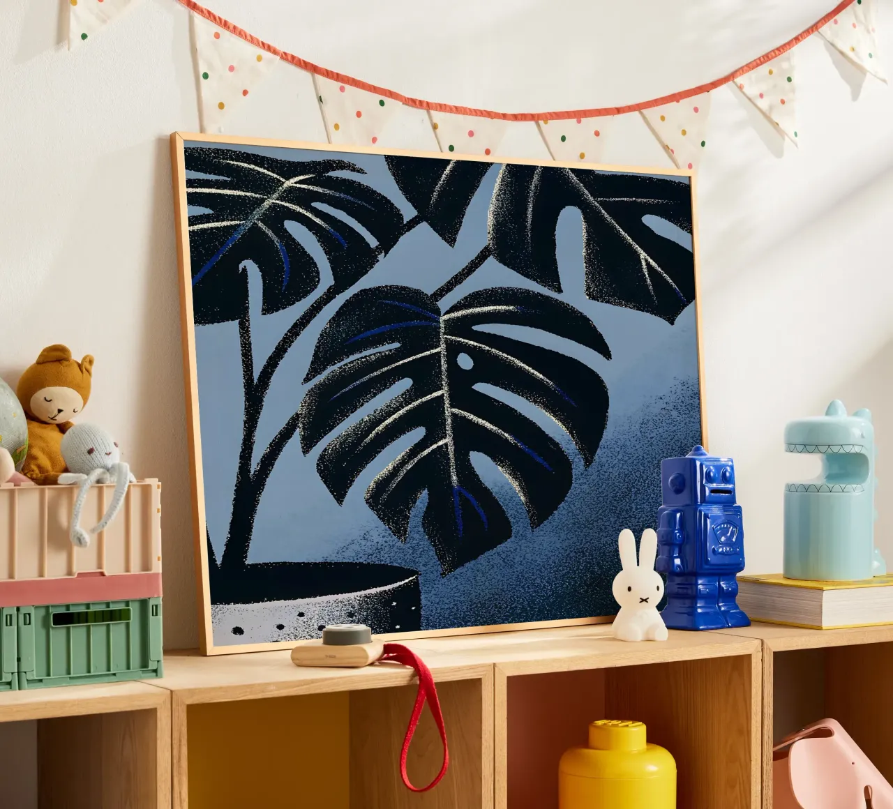 Fiore di Monstera in vaso poster da SOUL SHOP