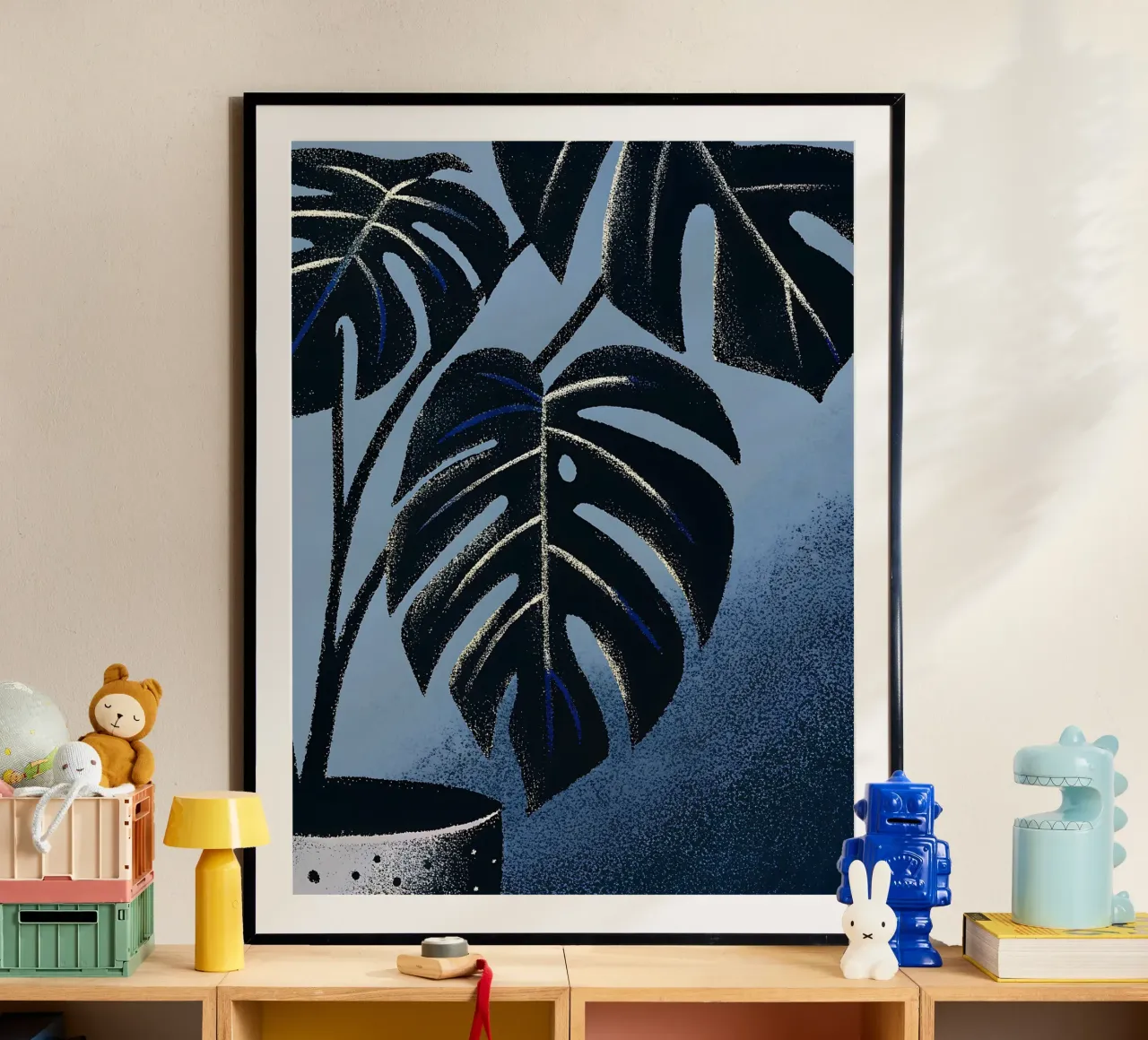 Fiore di Monstera in vaso poster da SOUL SHOP