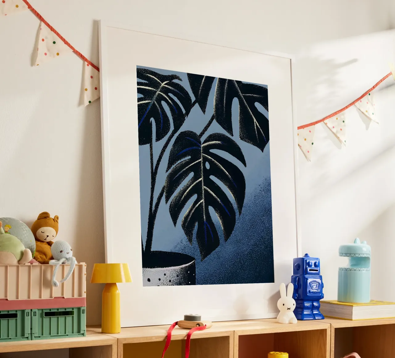 Fiore di Monstera in vaso poster da SOUL SHOP