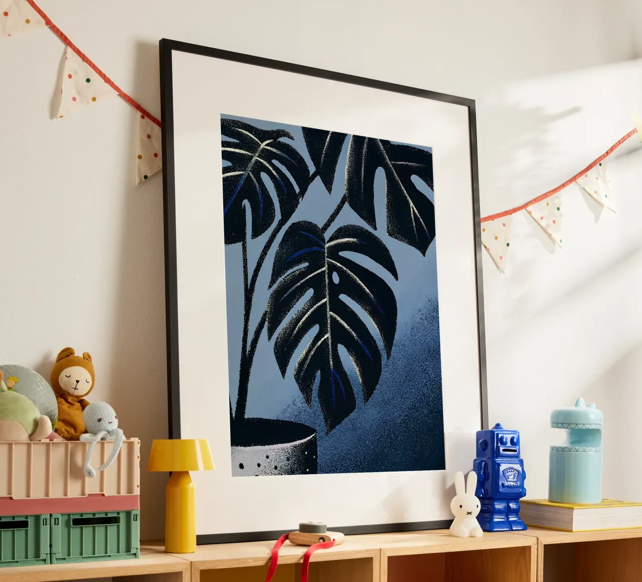 Fiore di Monstera in vaso poster da SOUL SHOP