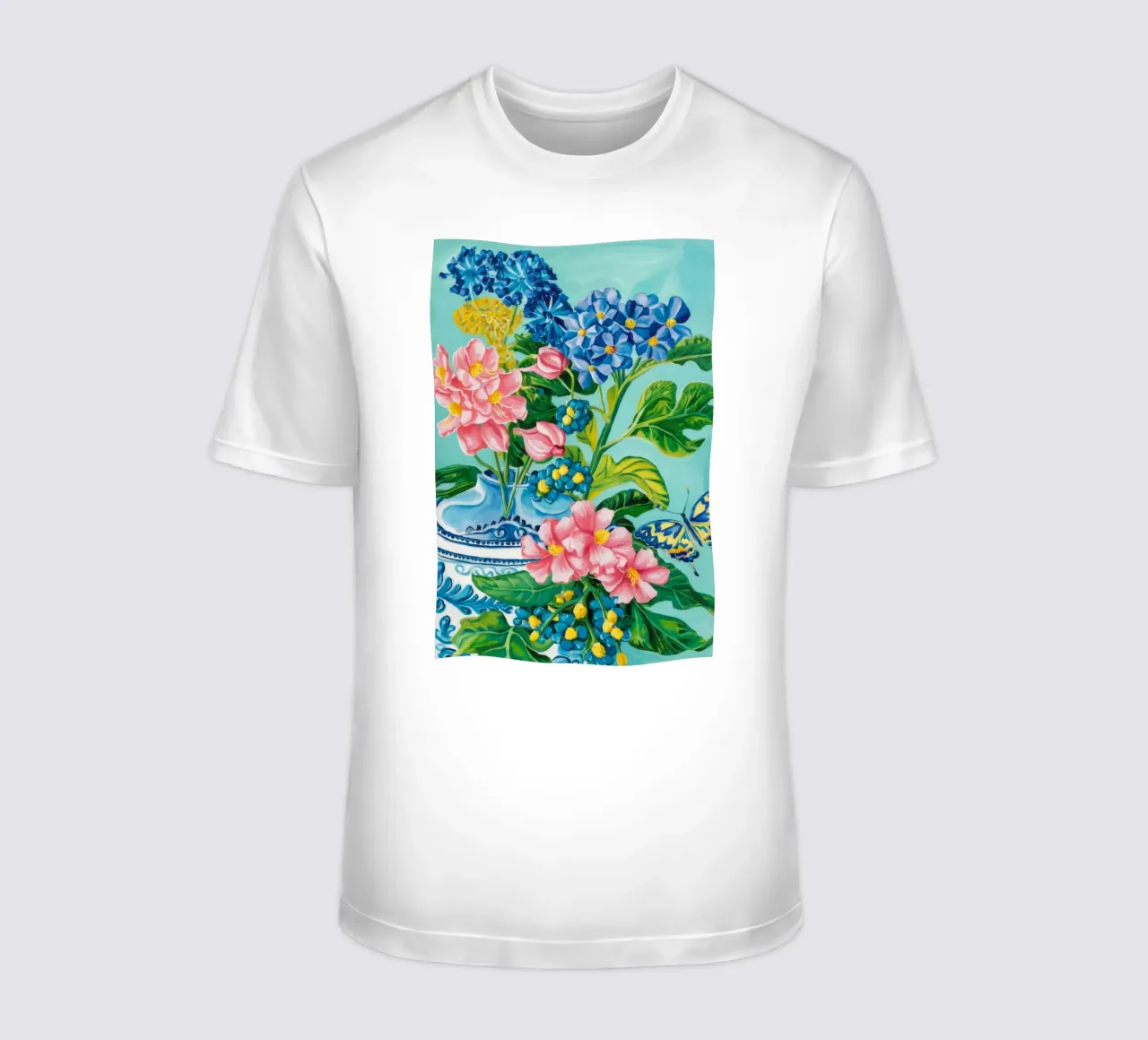 Azure Bloom Flutter T-Shirt von Infinite Chroma