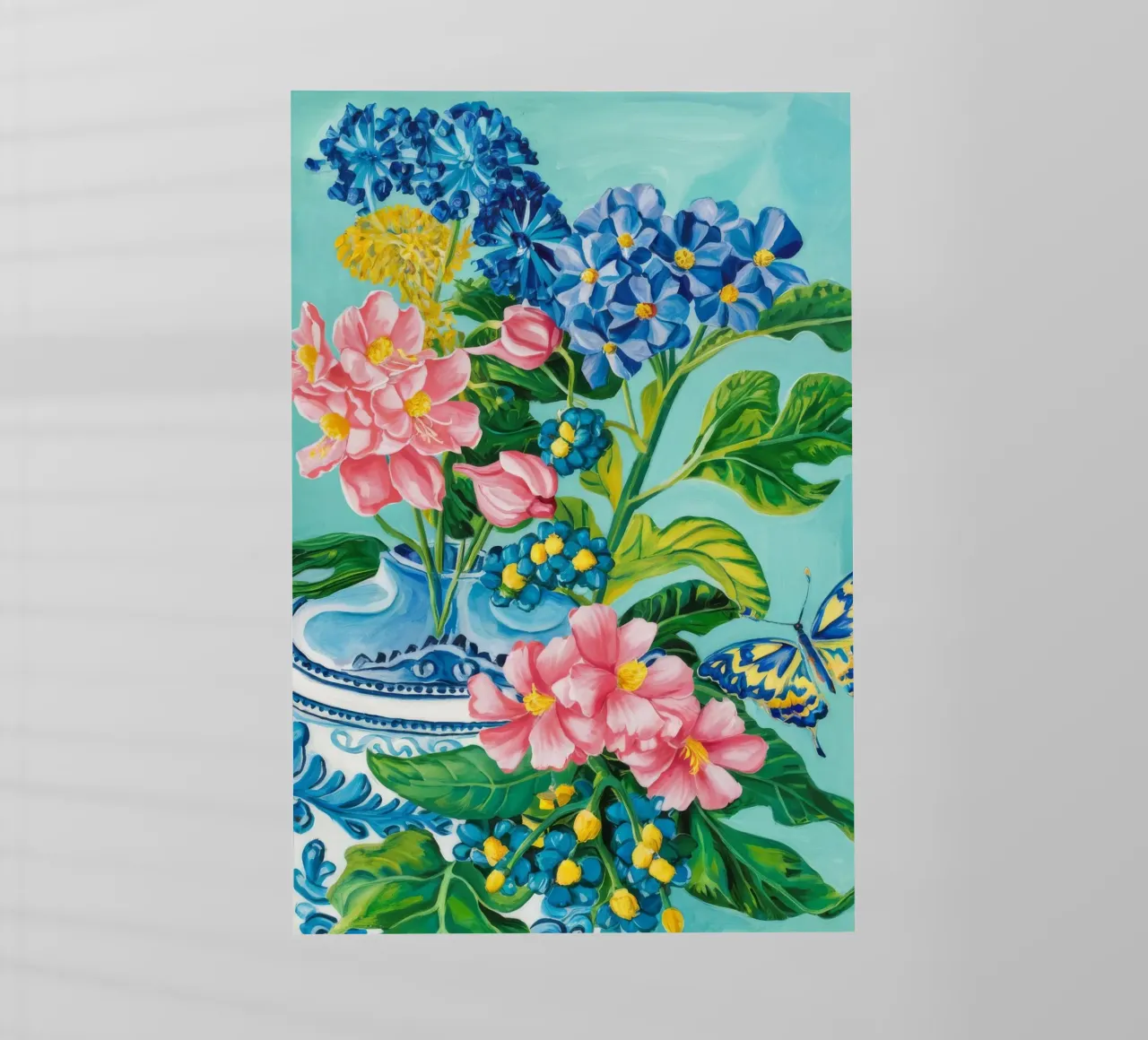 Azure Bloom Flutter lámina retroiluminada de Infinite Chroma