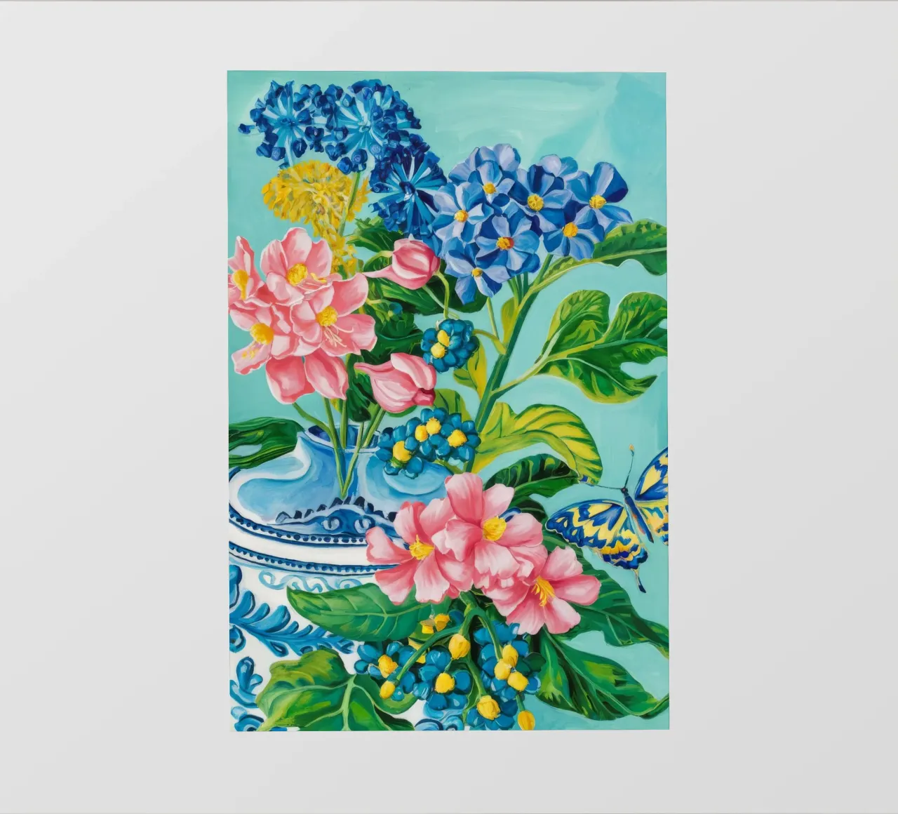 Azure Bloom Flutter papel para pared de Infinite Chroma