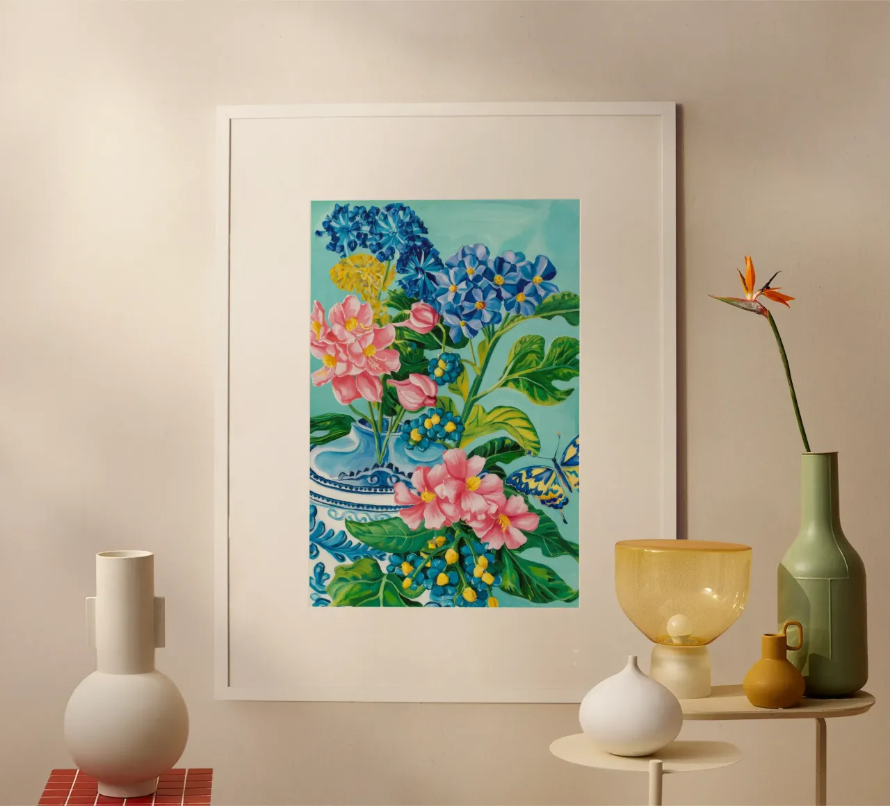 Azure Bloom Flutter Hahnemühle von Infinite Chroma