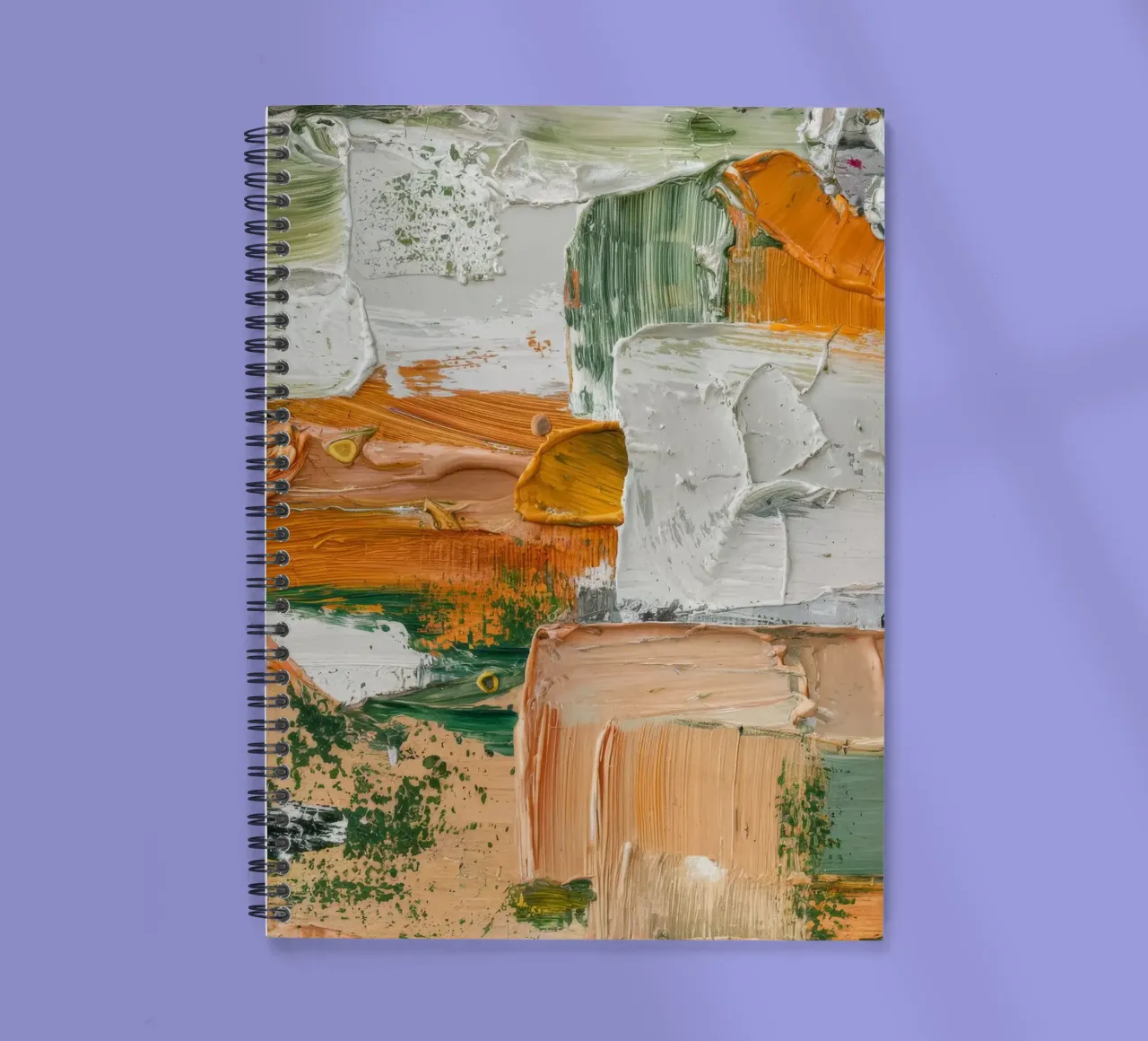 Citrus Impasto Blocks spiral notebook by Dream Spectrum