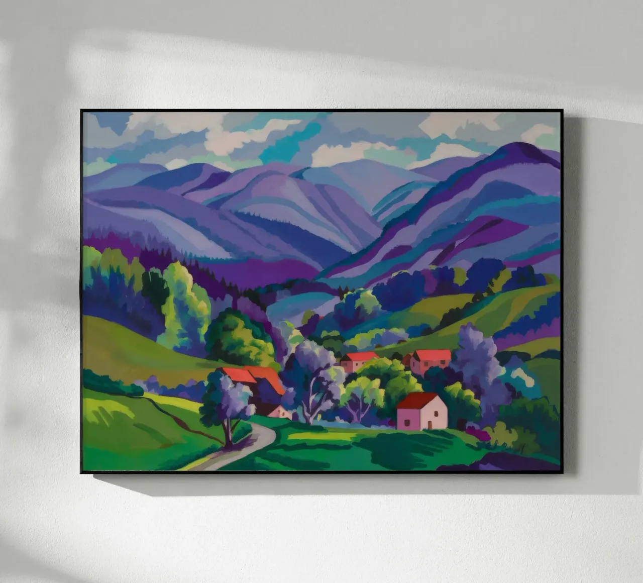 Villaggio Hillside Patchwork plexiglass da Radiance Landscape