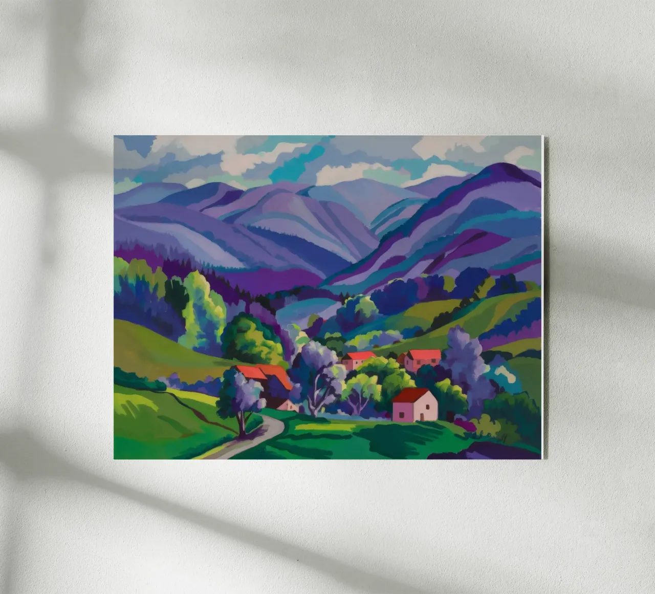 Villaggio Hillside Patchwork plexiglass da Radiance Landscape