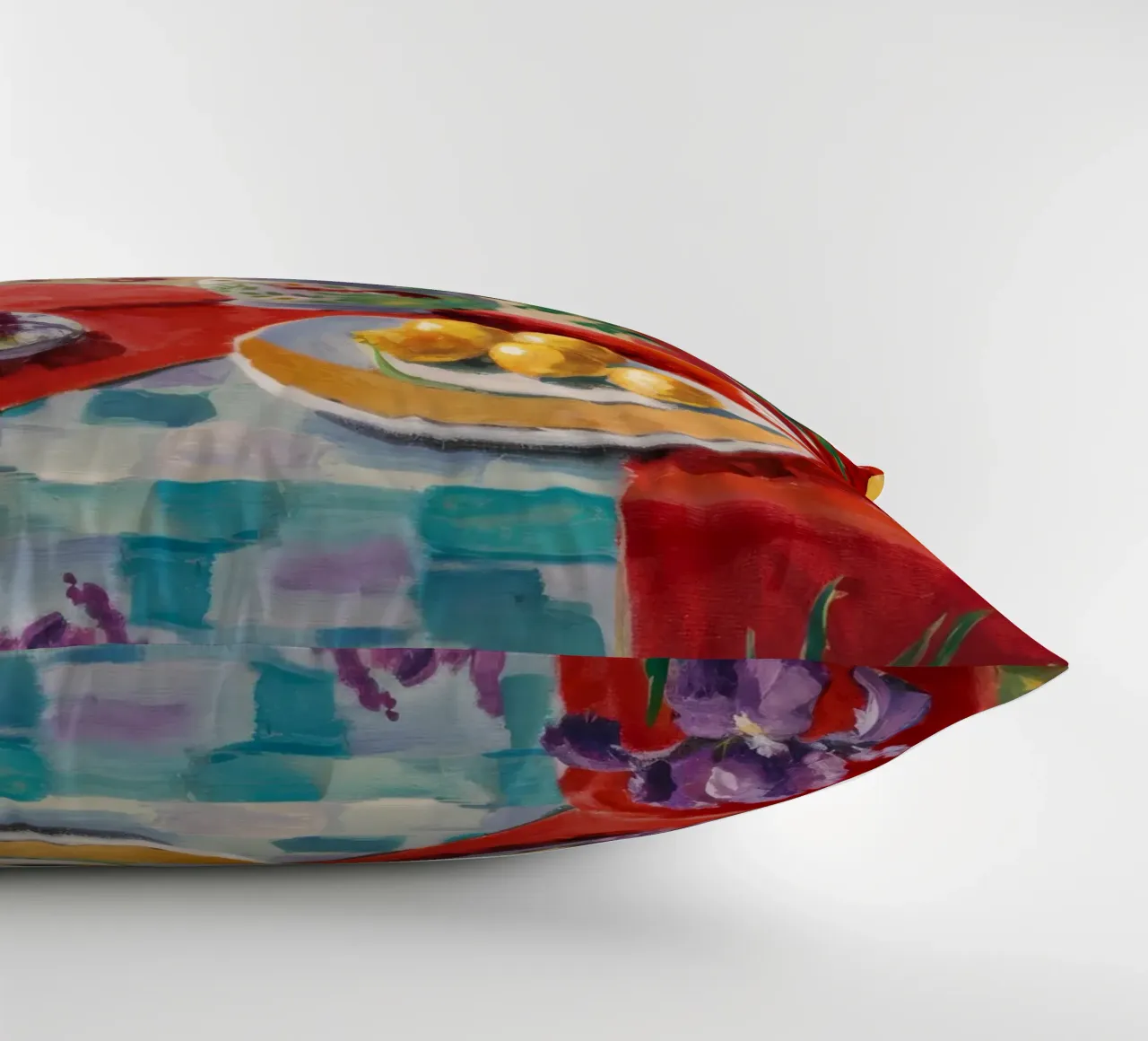 Sunlit Bloom Flower decorative cushion by Celestial Harmony