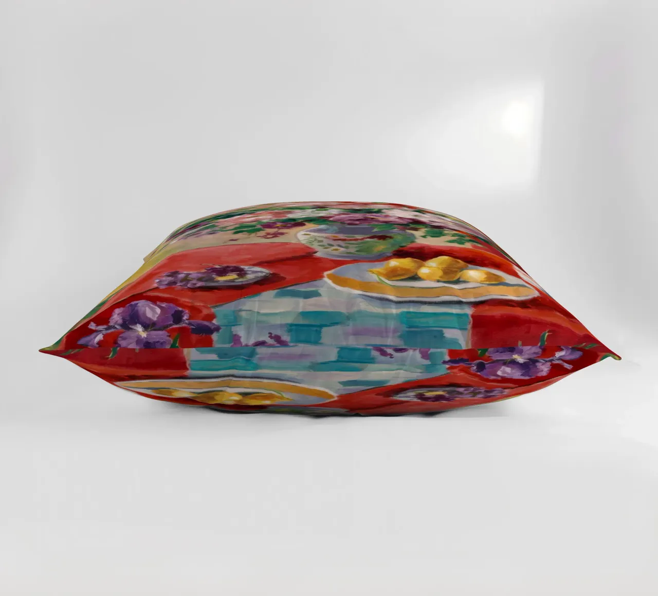 Sunlit Bloom Flower decorative cushion by Celestial Harmony