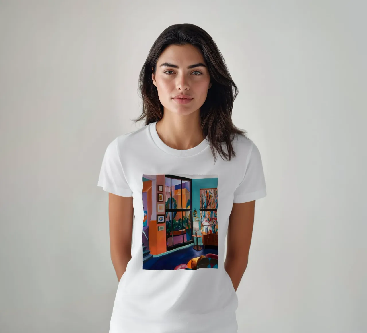 Luce di soglia cremisi t-shirt da Opal Strokes