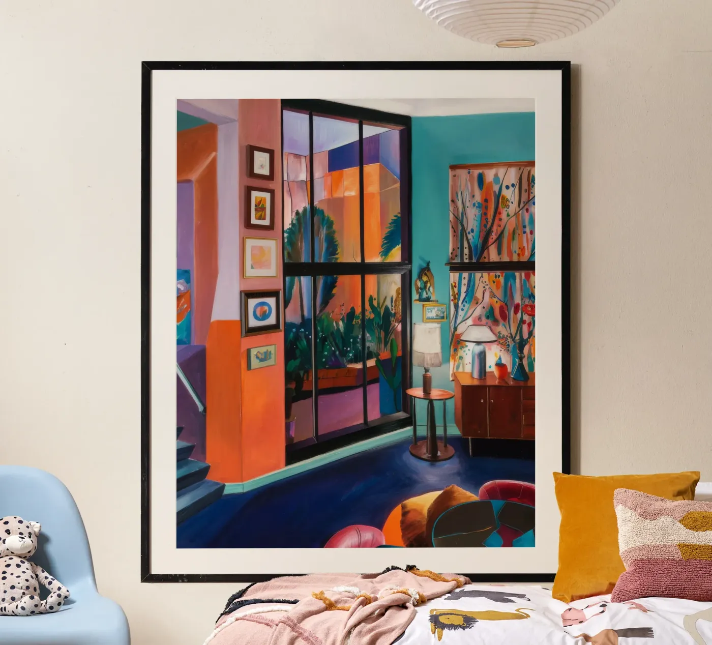 Crimson Threshold Light poster by Opal Strokes