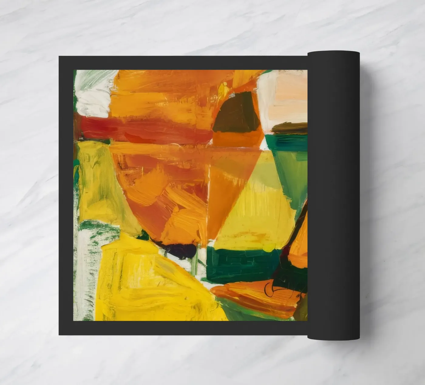 Solar Bloom Oculus doormat by Dream Spectrum