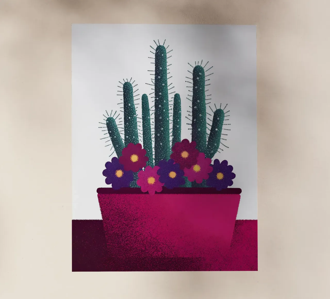 Fiore di cactus pellicola backlit da SOUL SHOP