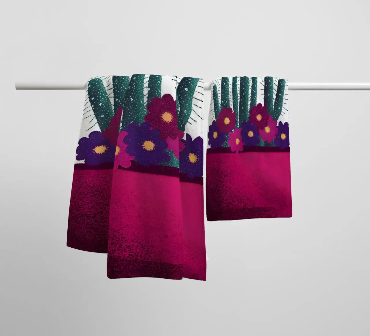 Fiore di cactus asciugamano da bagno da SOUL SHOP