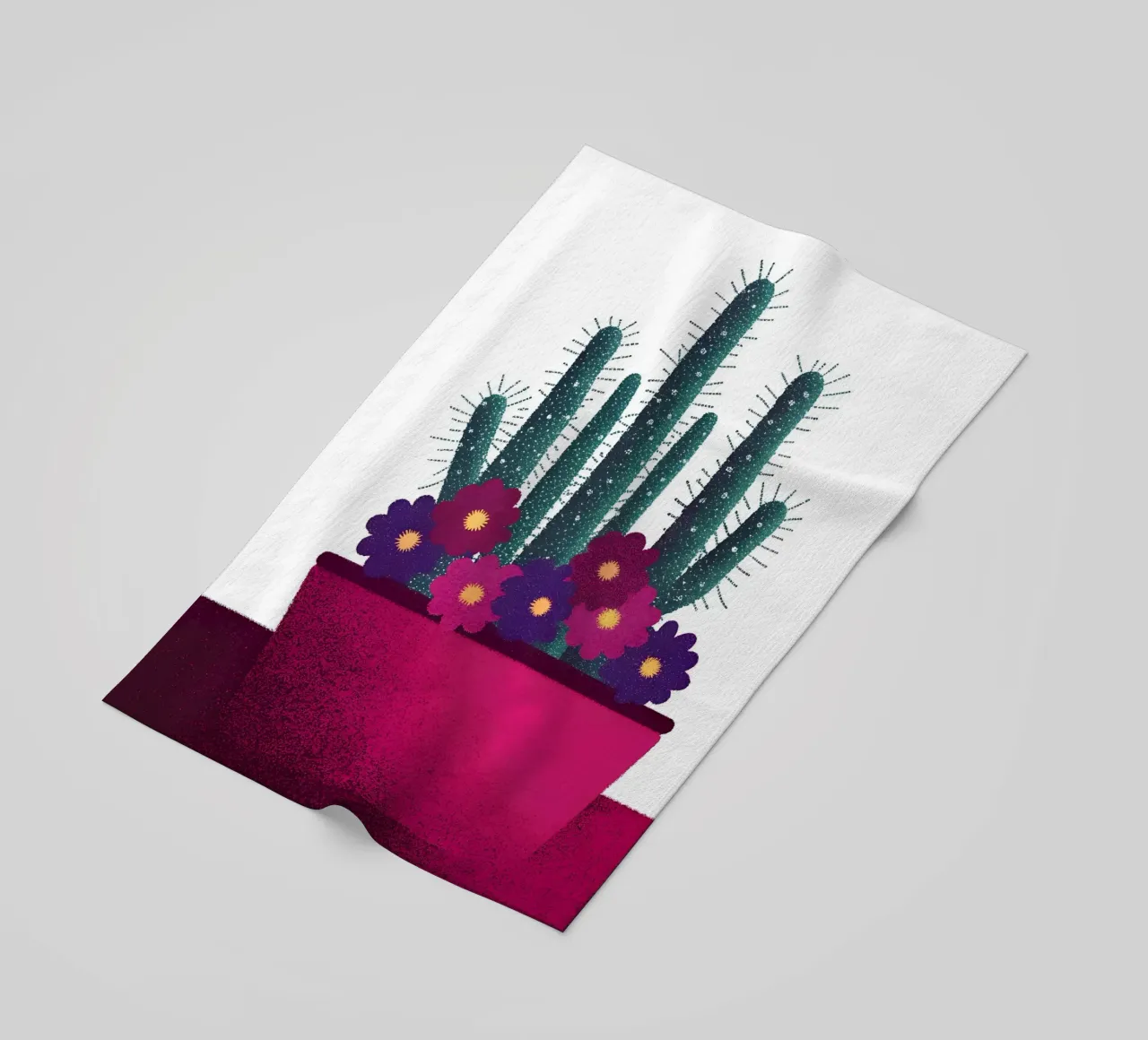 Cactus Flower beach towel by SOUL SHOP