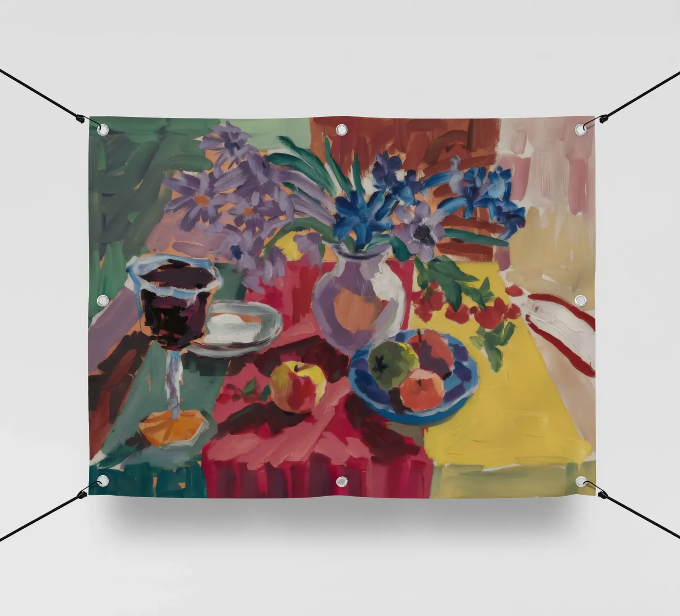 Rubinrote Teatime-Pracht PVC Plane von Radiance Landscape