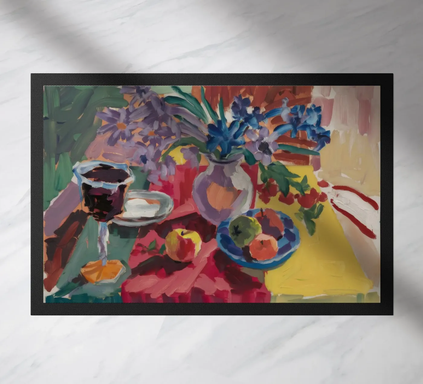 Ruby Teatime Splendor doormat by Radiance Landscape