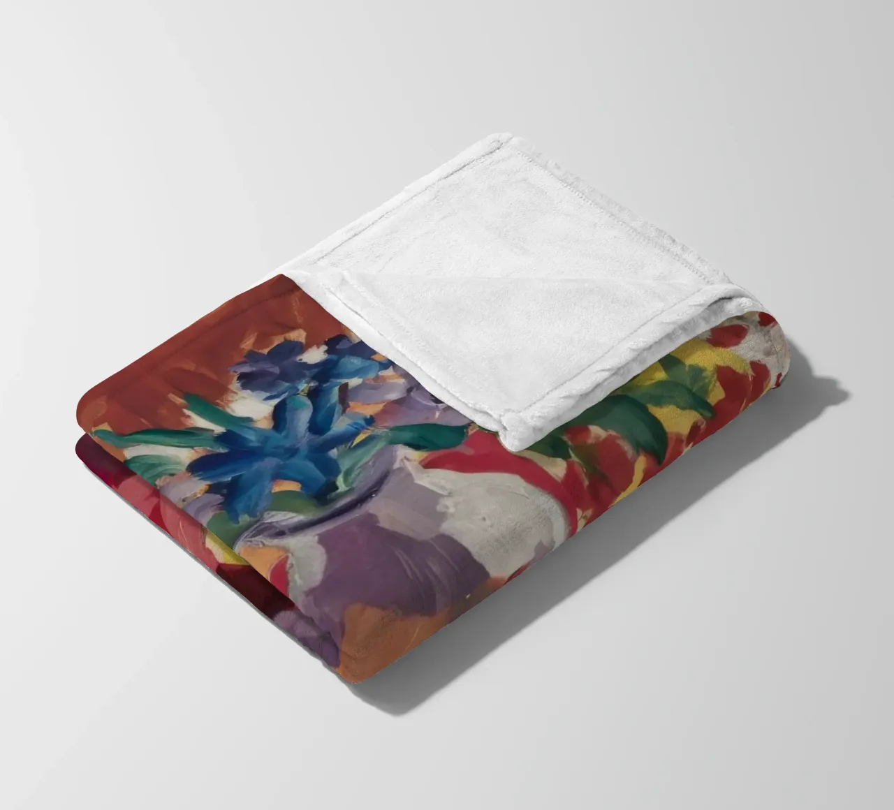 Ruby Teatime Splendor fleece blanket by Radiance Landscape