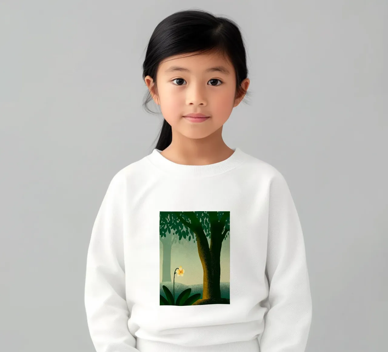 Vista sul giardino e sugli alberi felpa bambino da SOUL SHOP