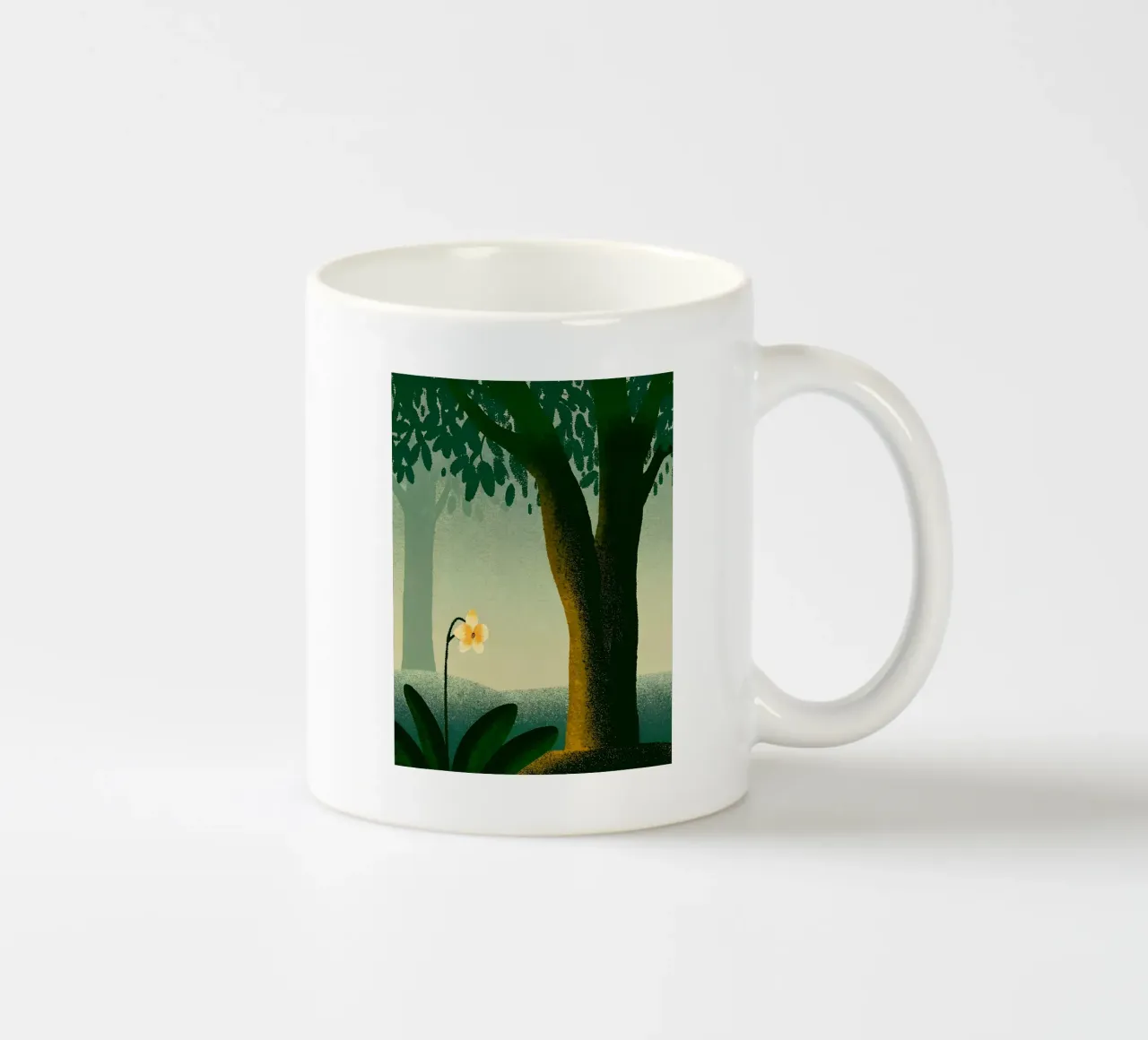 Uitzicht op tuin en bomen keramische mok van SOUL SHOP