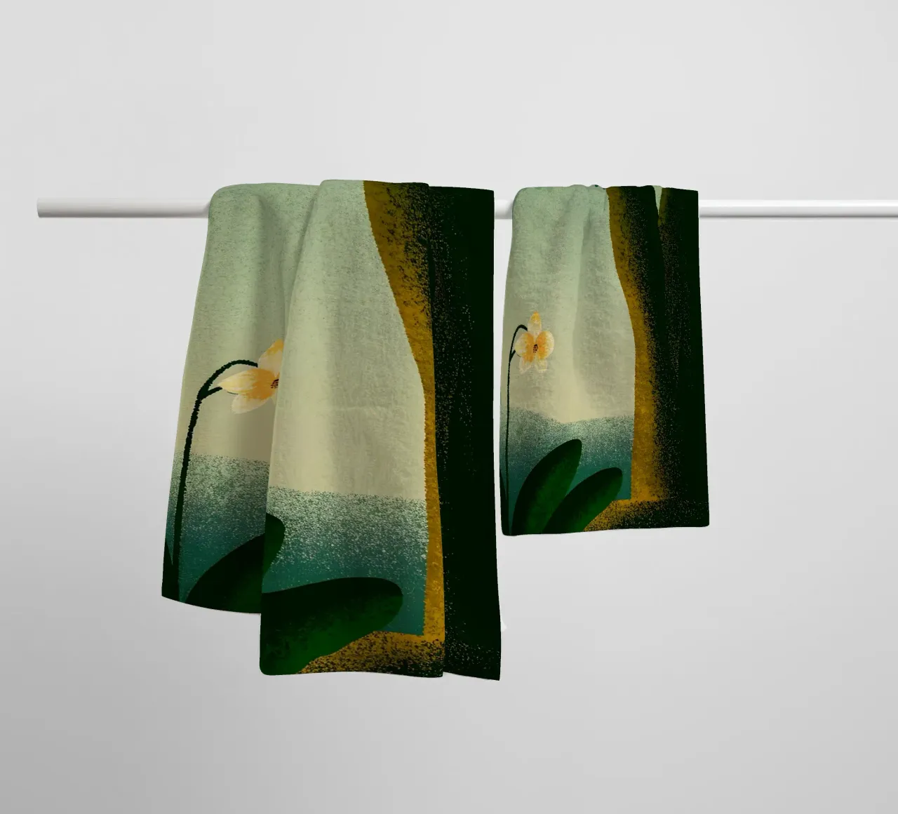 Garden and Tree View towel by SOUL SHOP