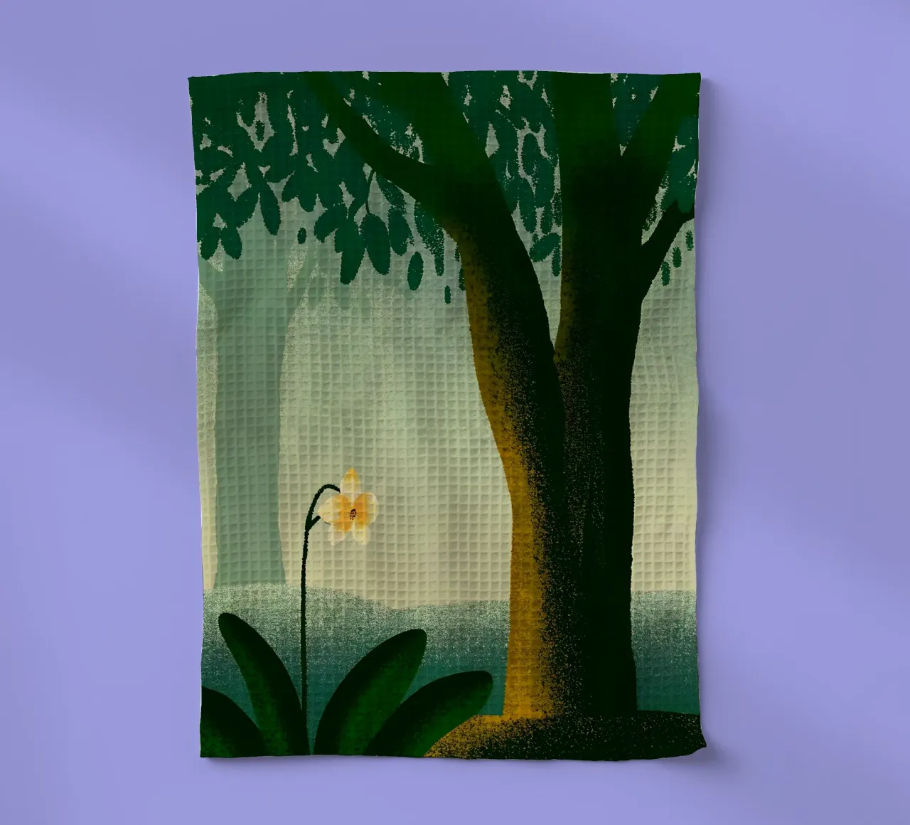 Vue sur les jardins et les arbres torchon de SOUL SHOP