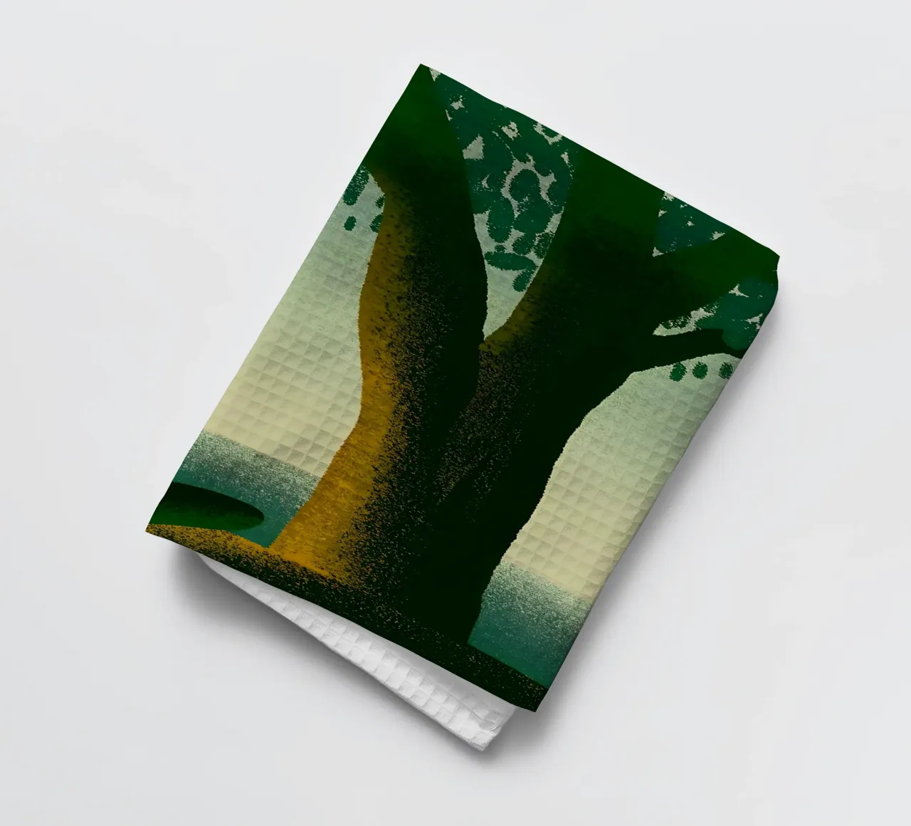 Vue sur les jardins et les arbres torchon de SOUL SHOP