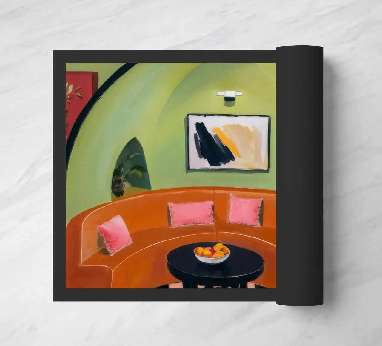 Agrumi a scacchiera zerbino da Opal Strokes