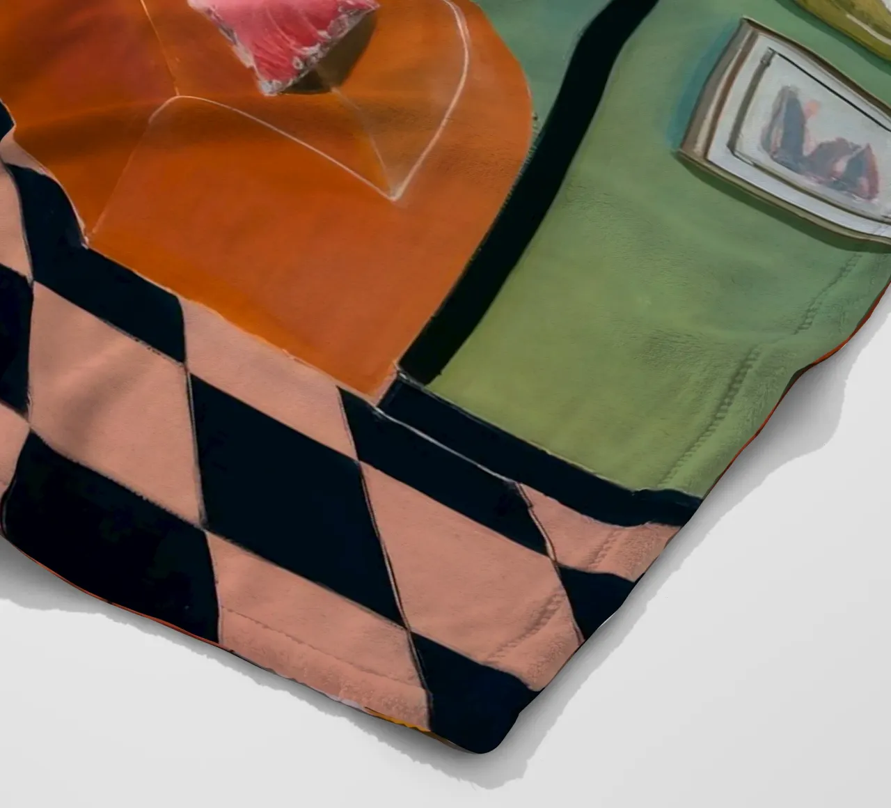 Agrumi a scacchiera coperta in pile da Opal Strokes