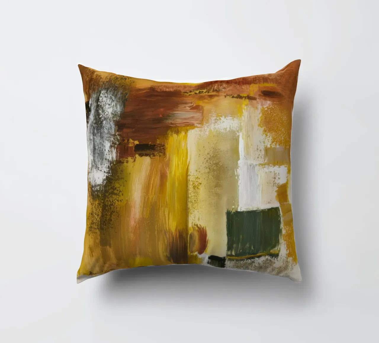 Risonanza ocra dorata cuscino da Dream Spectrum