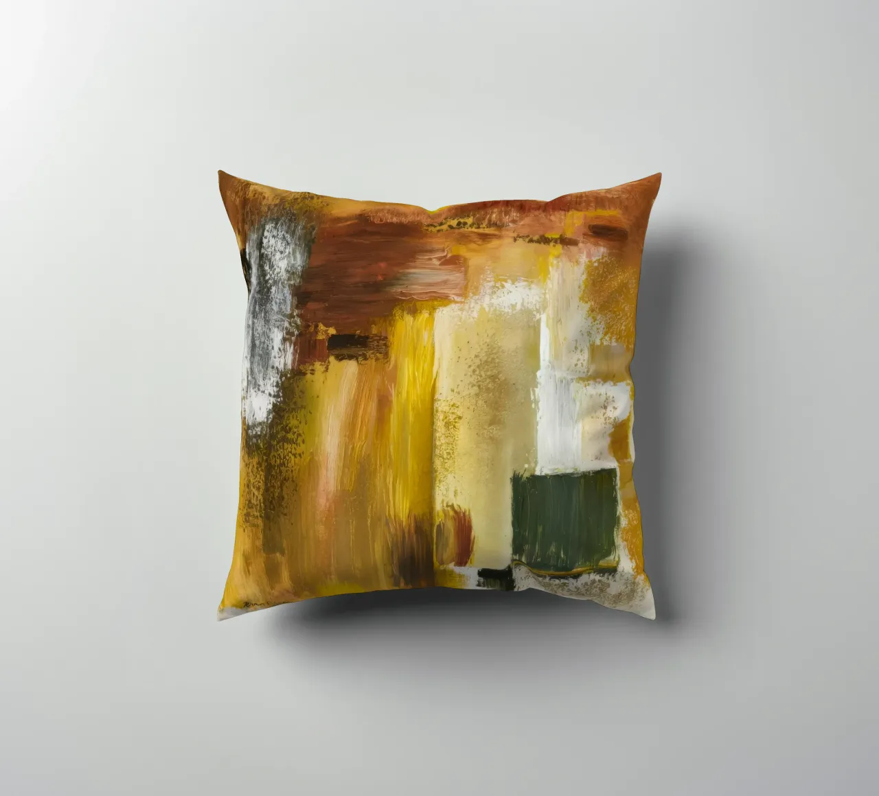 Risonanza ocra dorata cuscino da Dream Spectrum