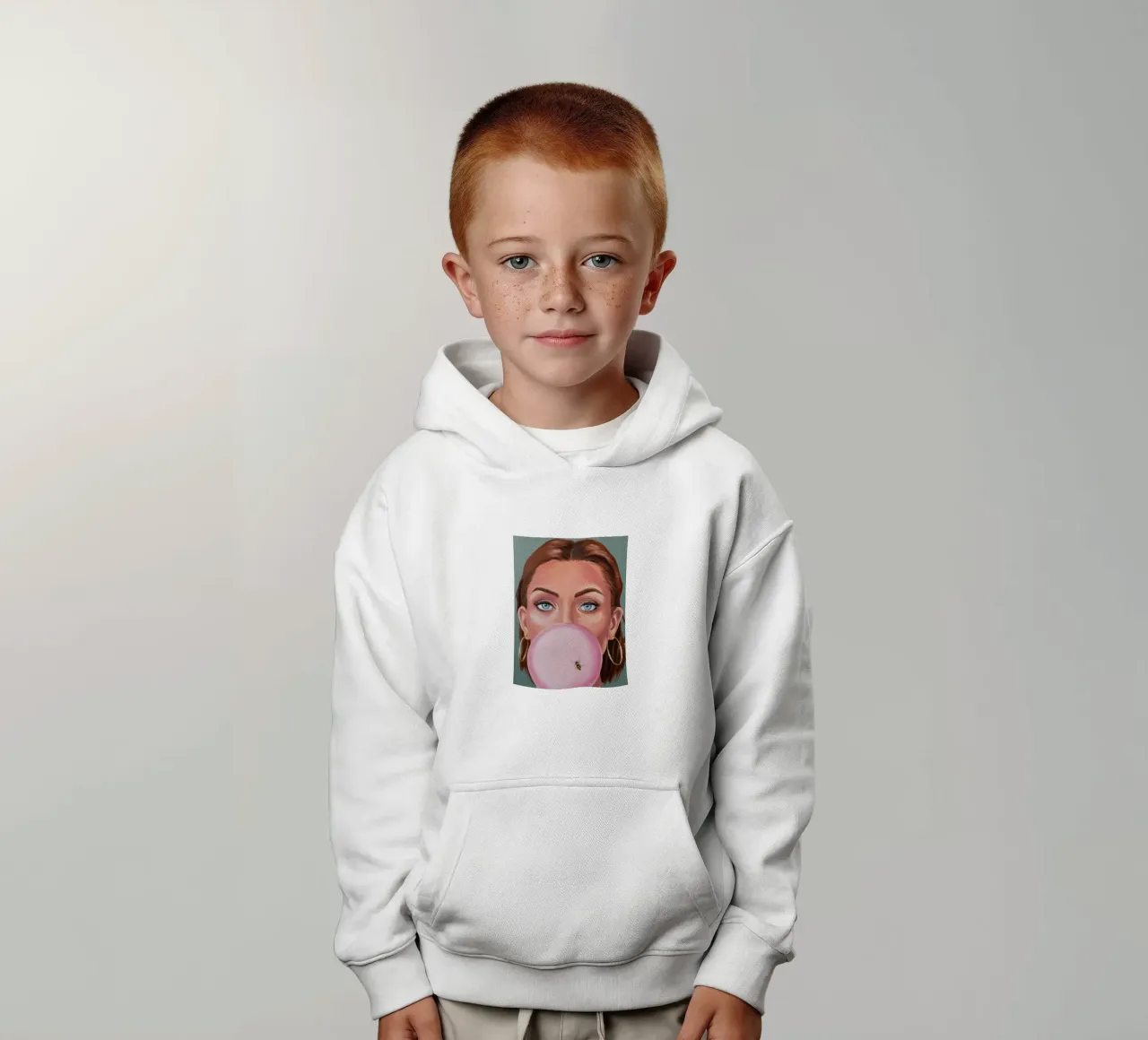 Sguardo Azzurro Pop felpa bambino con cappuccio da Infinite Chroma