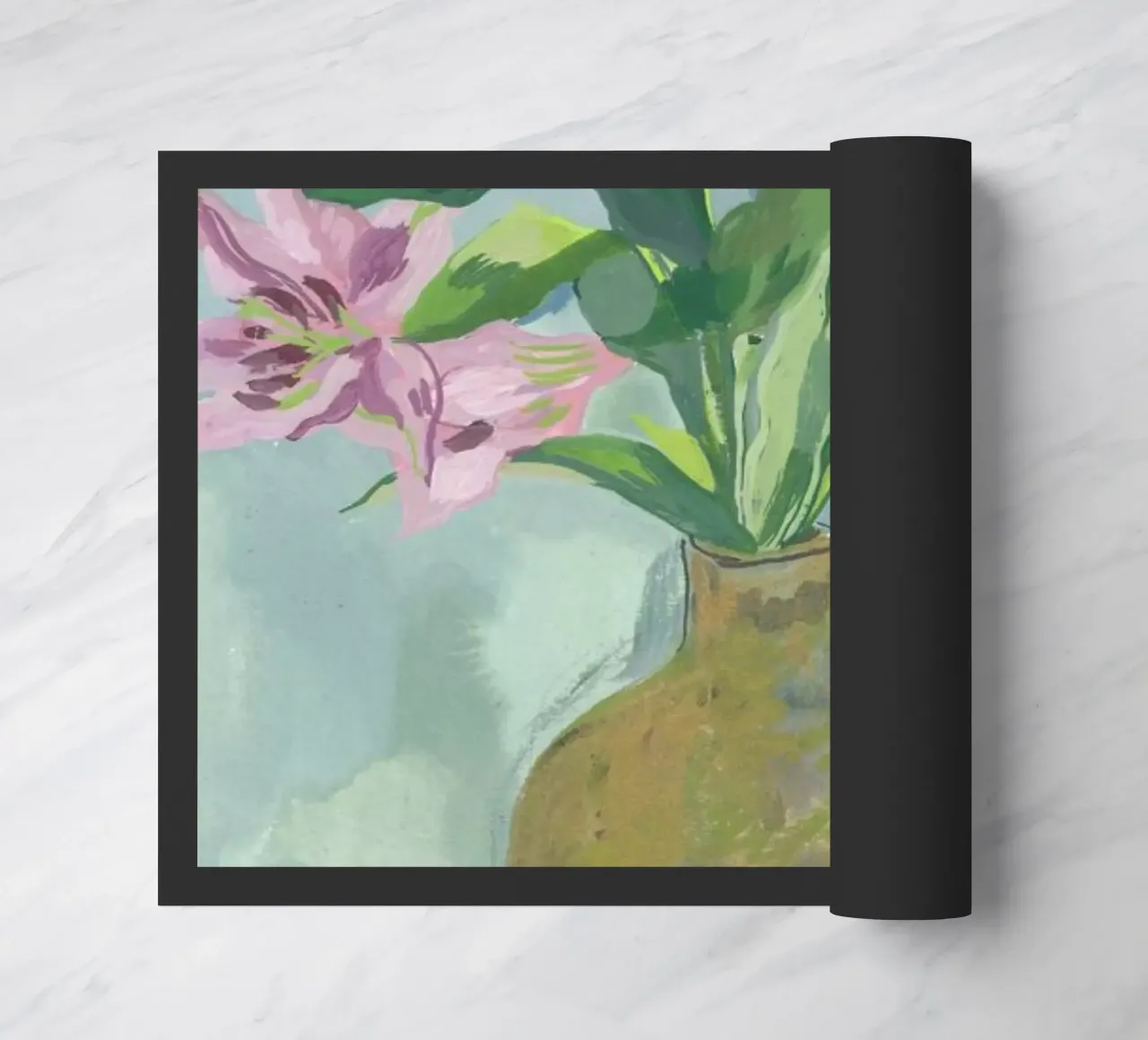 Gold Vase Of Lillies zerbino da Sonia Brittain