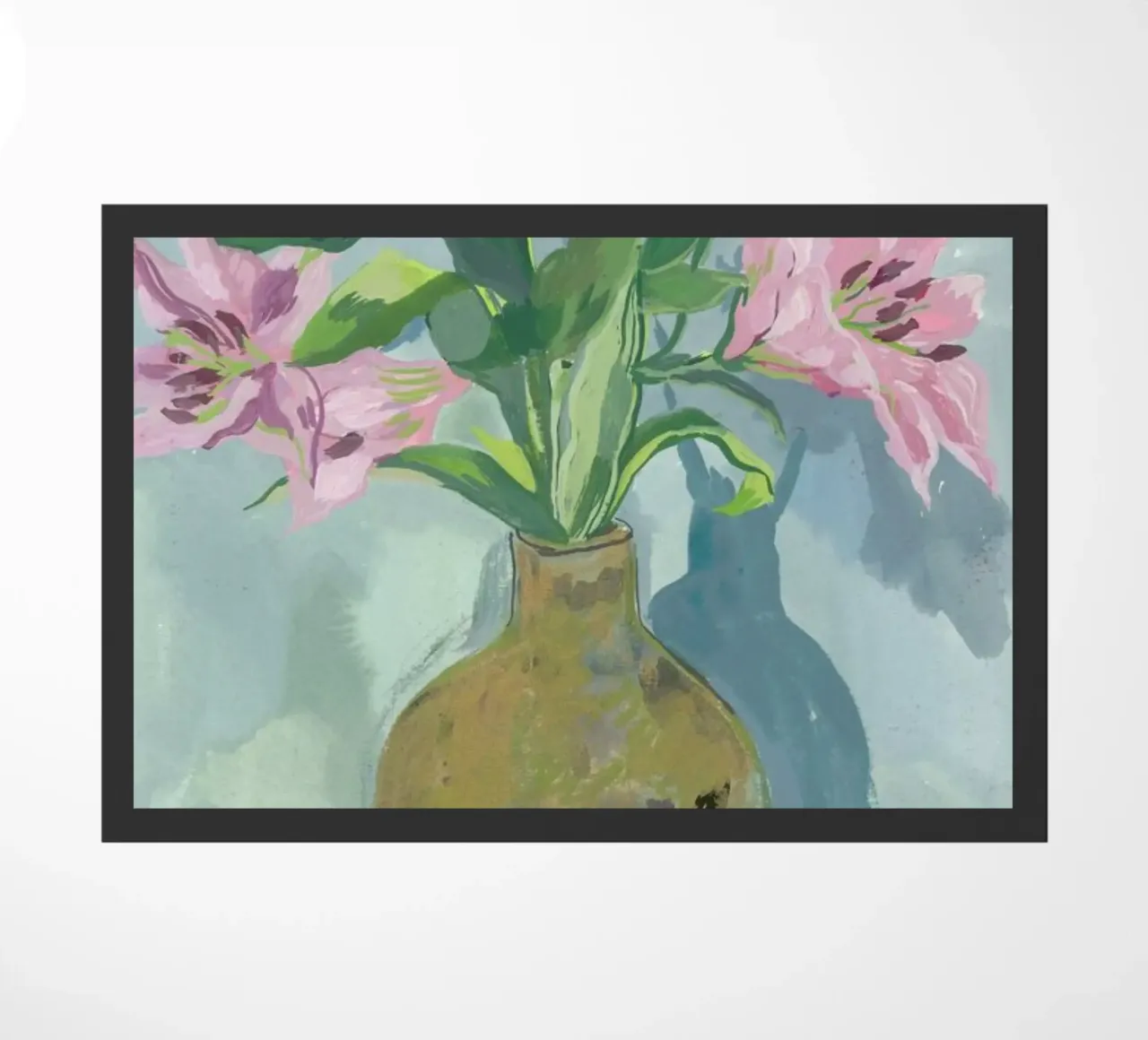 Gold Vase Of Lillies zerbino da Sonia Brittain