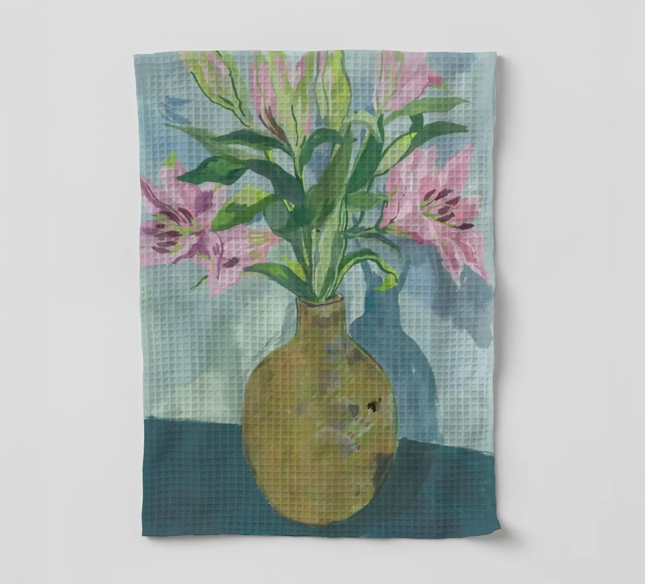 Gold Vase Of Lillies canovaccio da cucina da Sonia Brittain