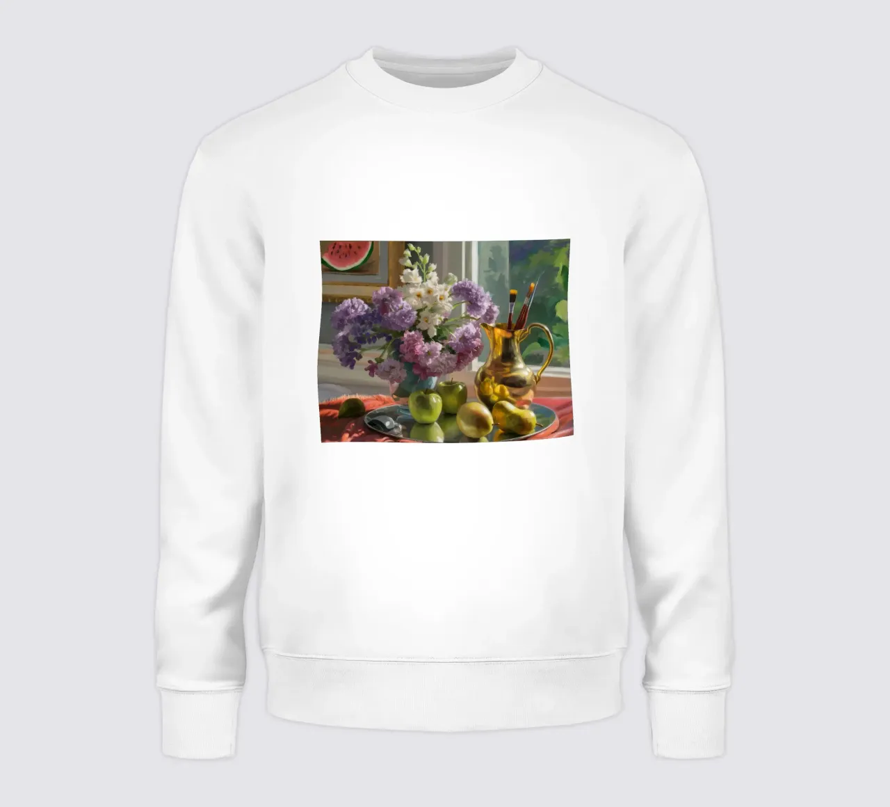Cosecha de flores de ventana sudadera de Celestial Harmony
