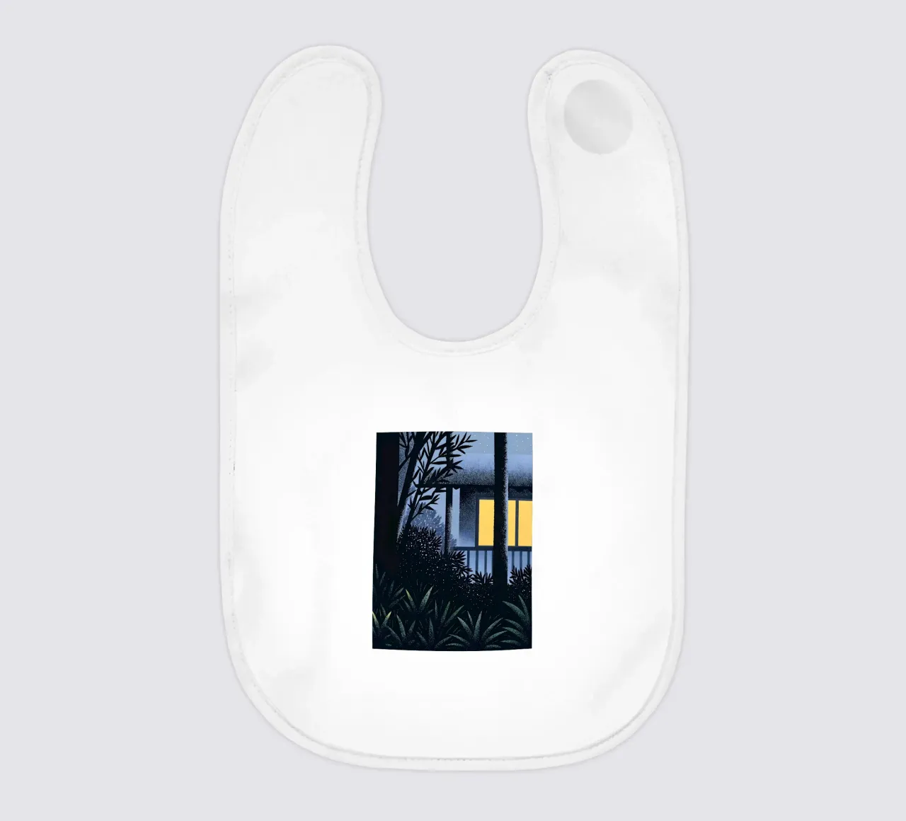 Garden and Tree View baby bib by SOUL SHOP