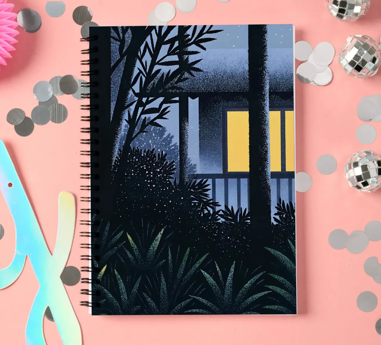 Garden and Tree View spiral notebook by SOUL SHOP