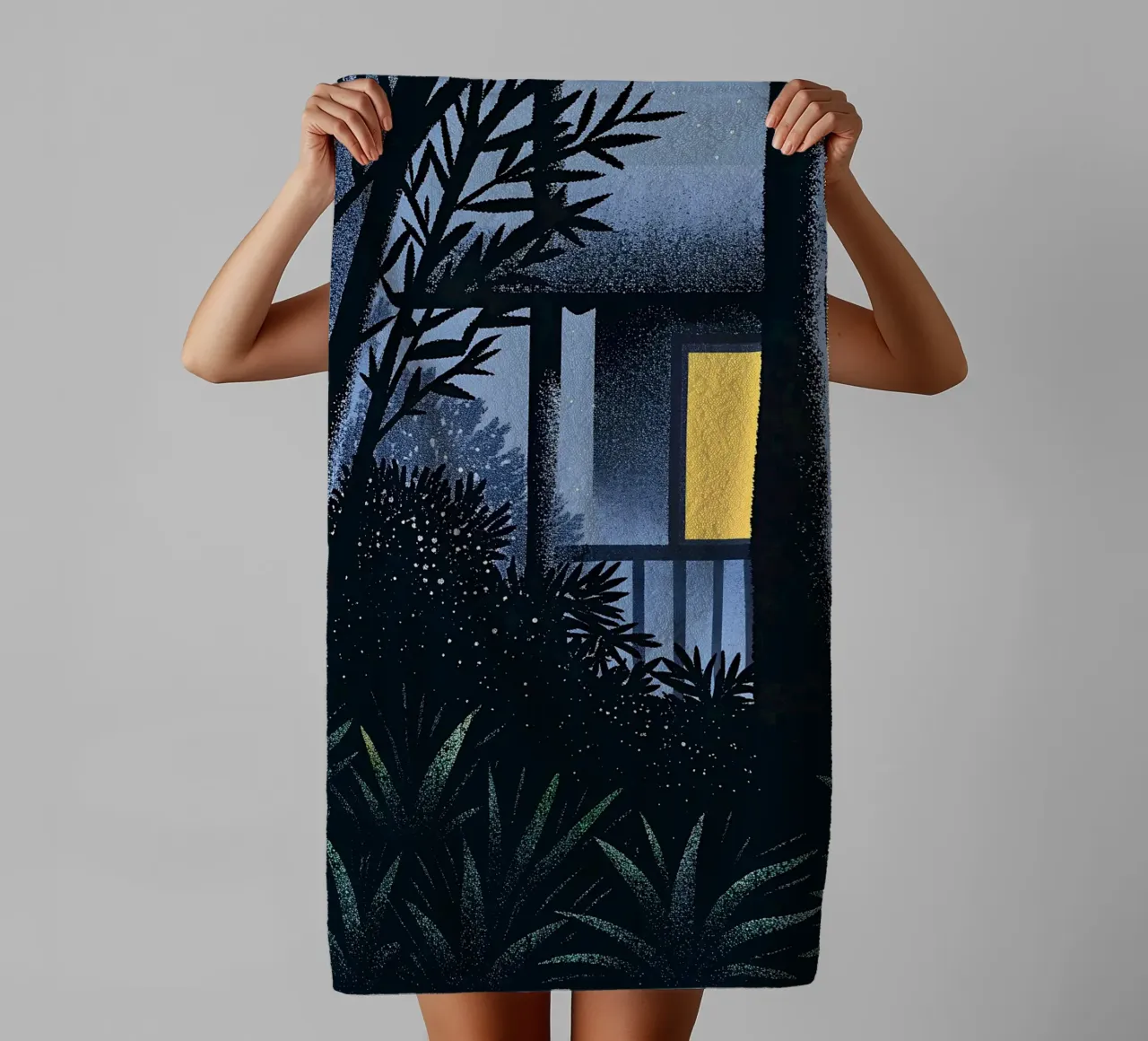 Garden and Tree View towel by SOUL SHOP