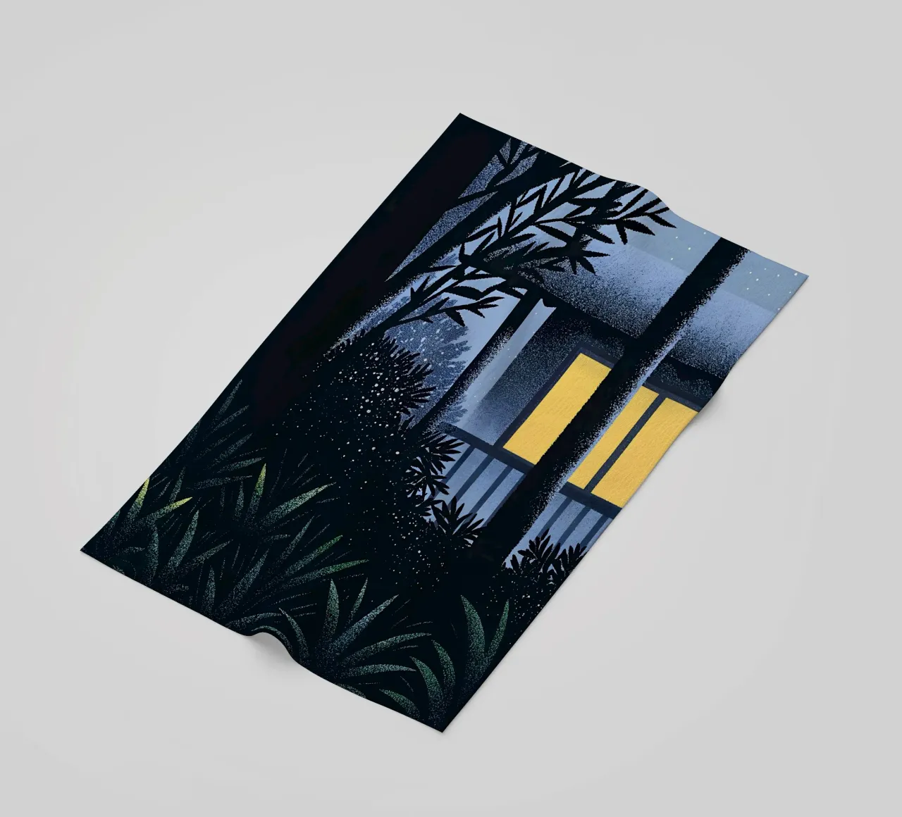 Garten und Baumblick Strandtuch von SOUL SHOP