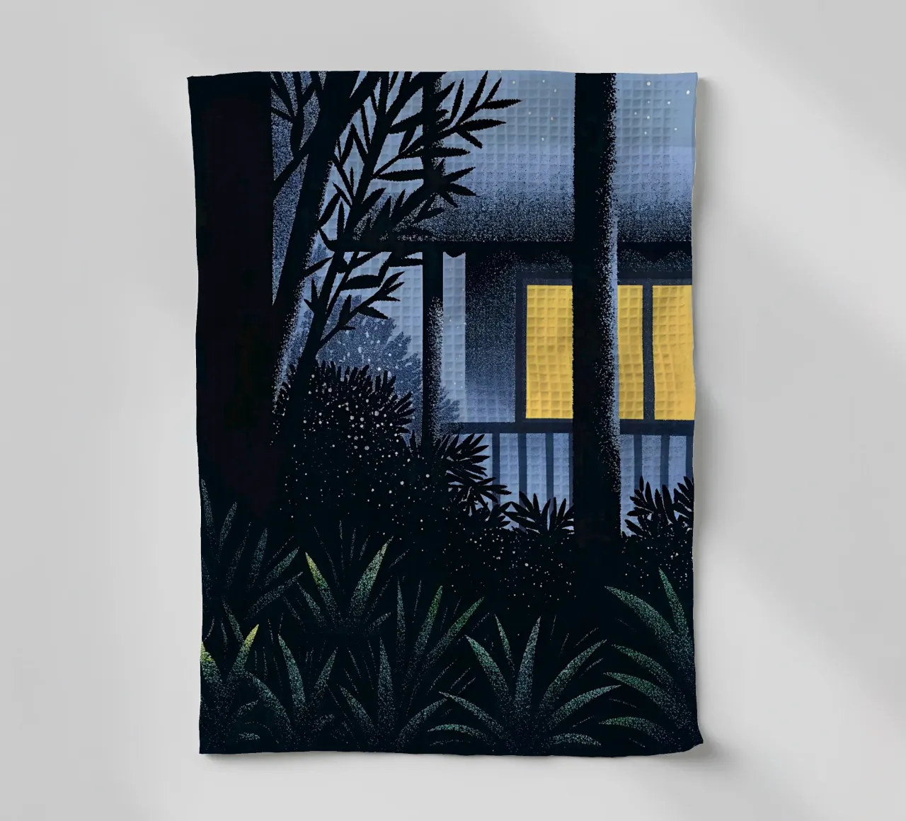 Vue sur les jardins et les arbres torchon de SOUL SHOP