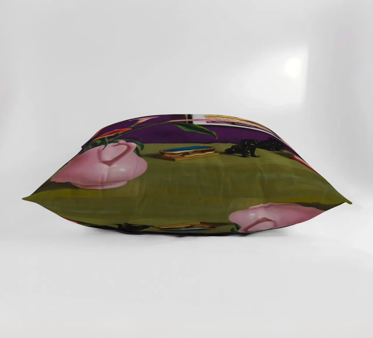 Cerise Lily Canines cuscino da Opal Strokes