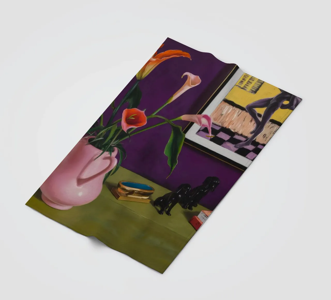 Cerise Lily Canines coperta in pile da Opal Strokes