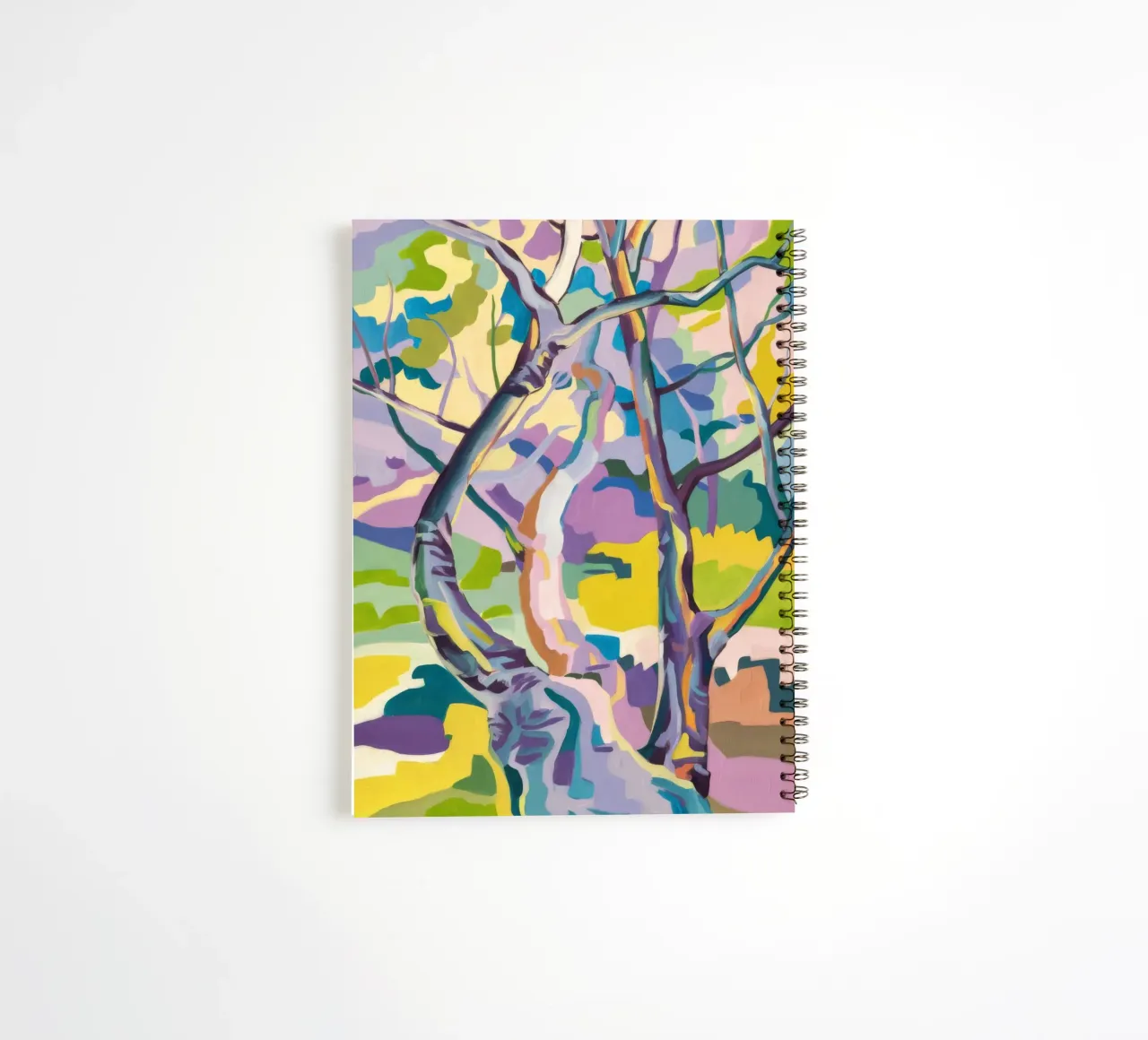 Cubist Tree Symphony spiral notebook by Dream Spectrum