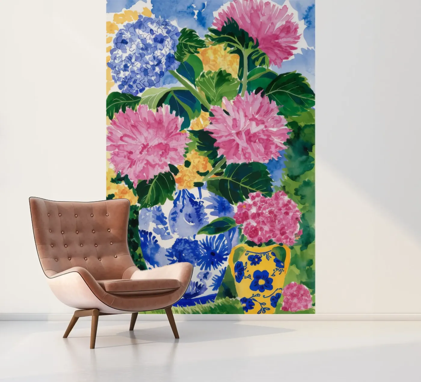 Crystal Bloom Echo fotobehang van Infinite Chroma