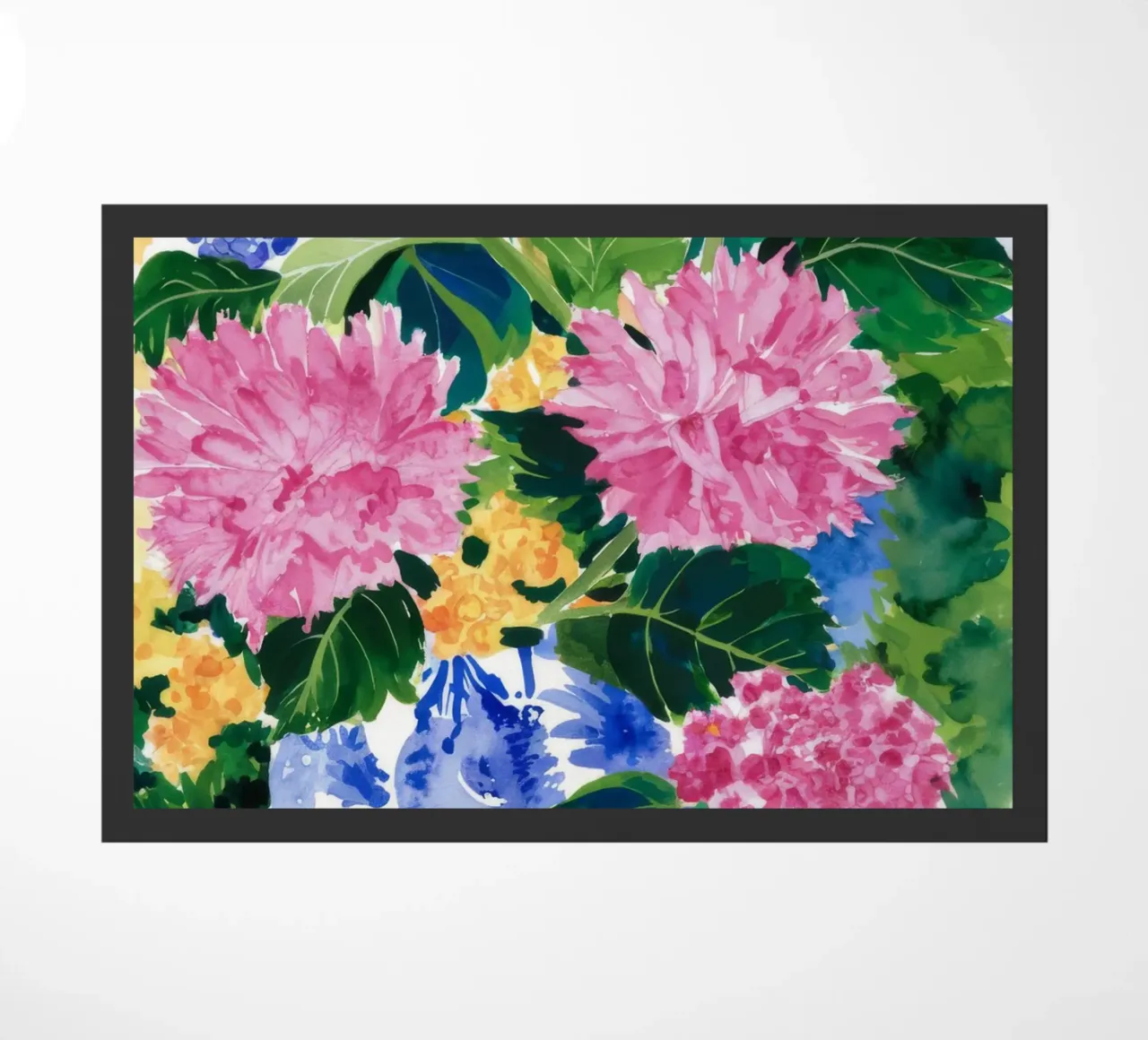 Crystal Bloom Echo doormat by Infinite Chroma