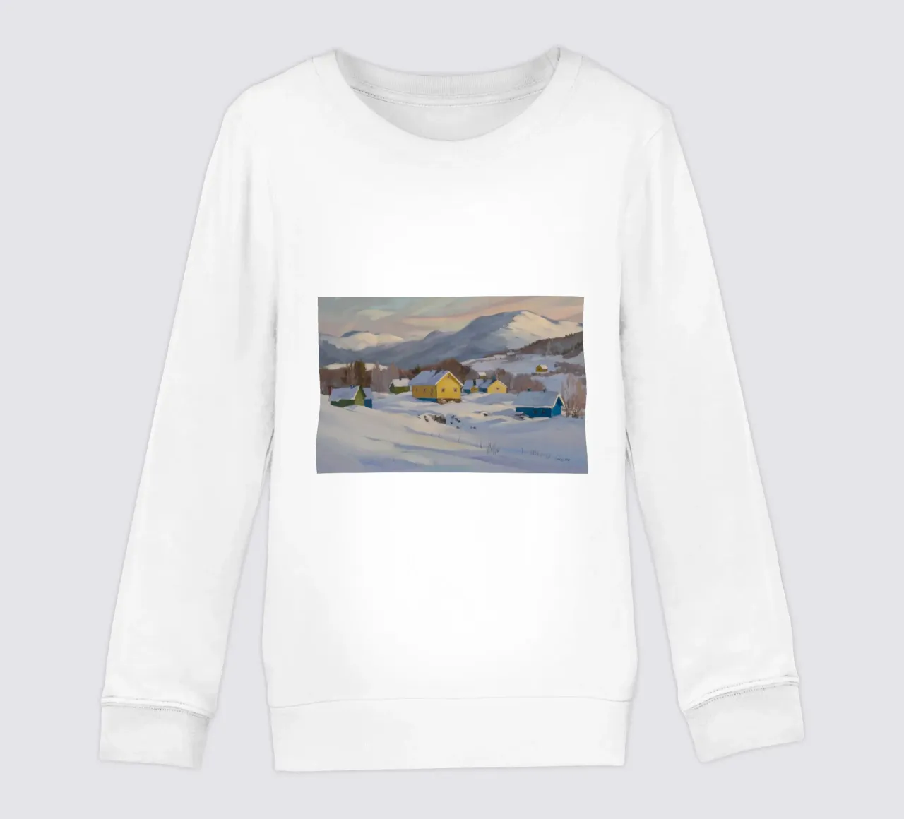 Solitudine invernale in baita felpa bambino da Radiance Landscape