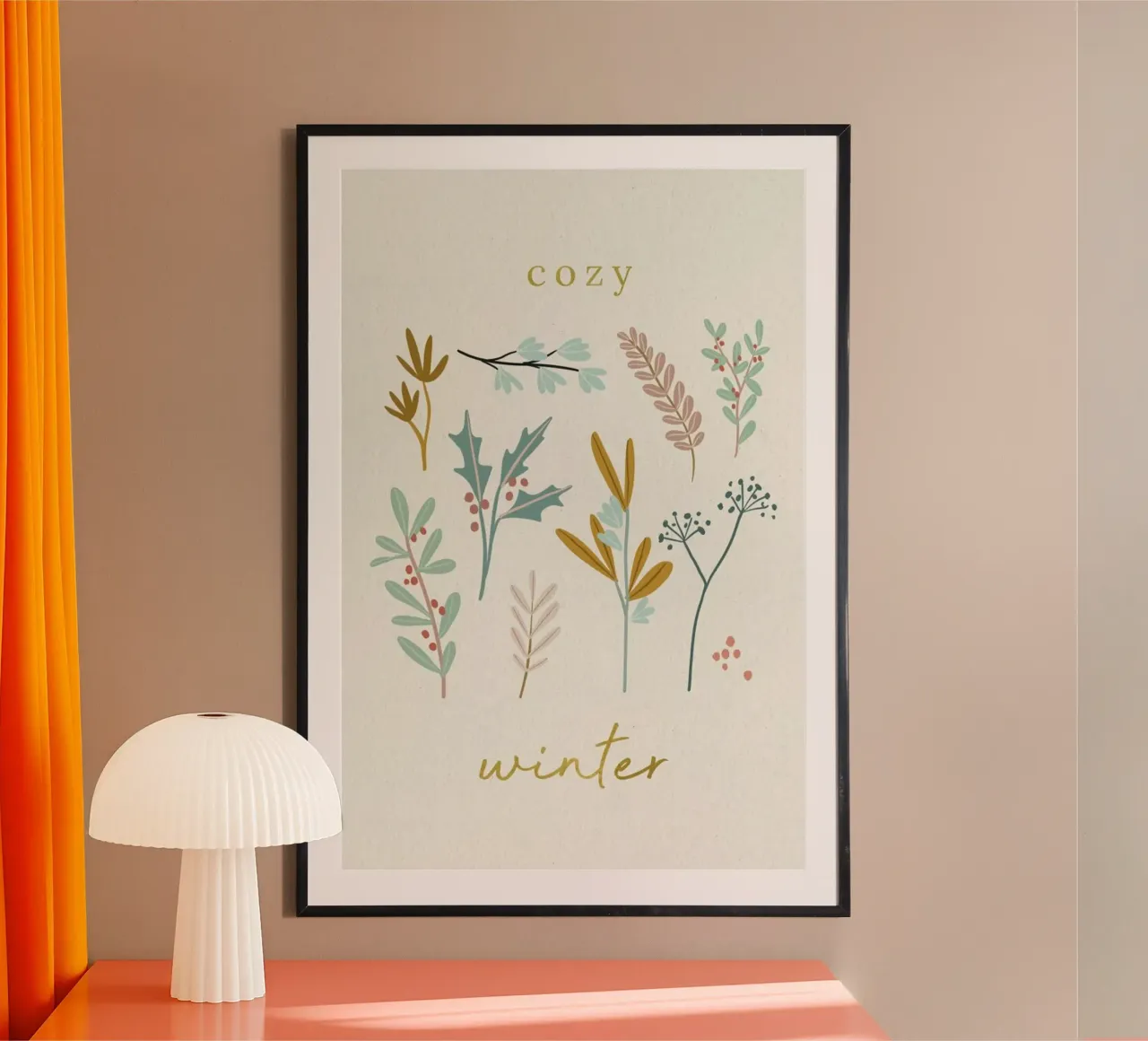 Cozy Winter poster da Goed Blauw